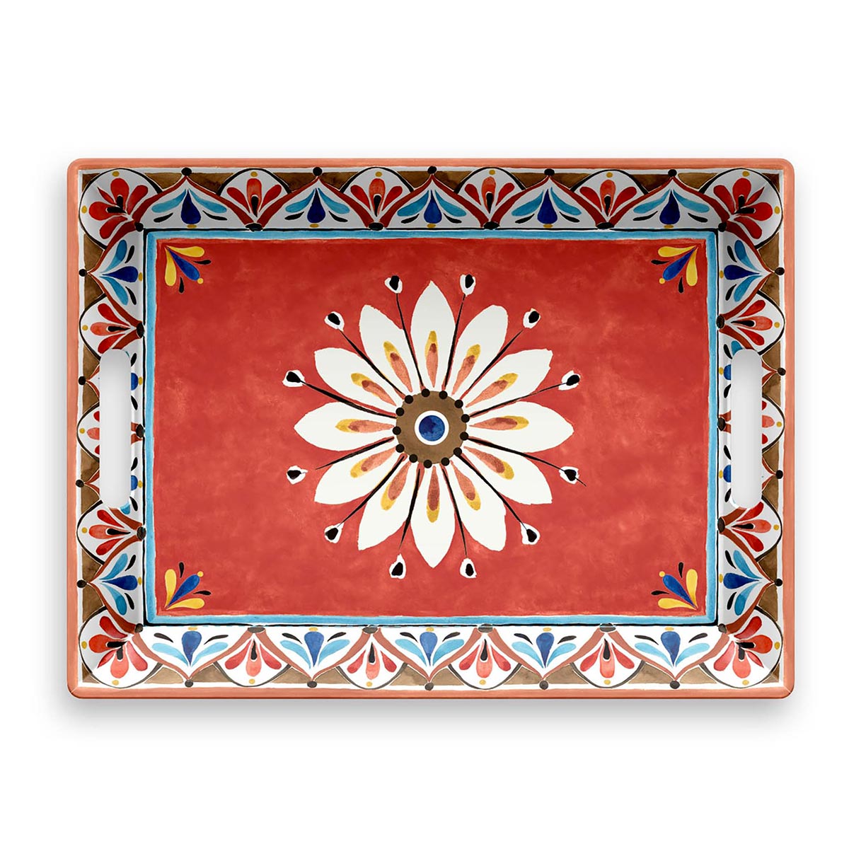 Melamine Handled Serve Tray
