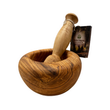 OLIVE WOOD MORTAIO MEDIO 13 H. 10 CM