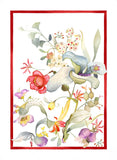 Onirica Red 100% Linen Kitchen Towel